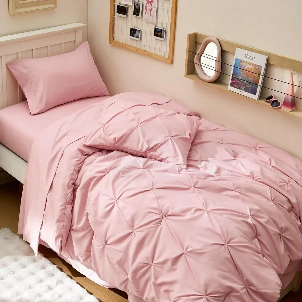 Twin XL Comforter Set - Dorm Room Essentials for Girls Extra Long Twin XL (Pink)